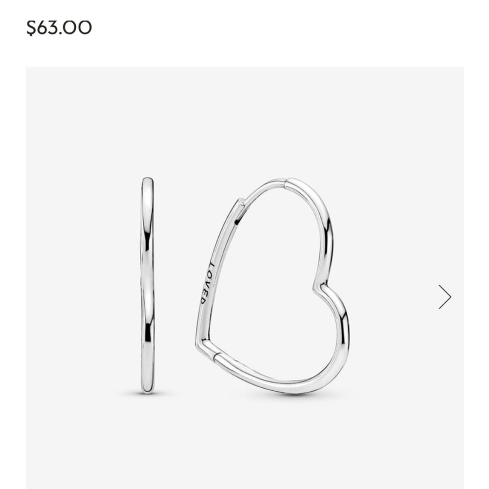 Pandora heart earrings